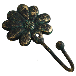 <b>Decor</b> <b>Flower</b> Shaped <b>Wall</b> Hooks With Quality Cast Iron Metal Cloths Hooks for Home Bed Room <b>Wall</b> Decoration Fresh Design - Product Image 1