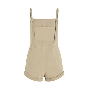 Mono vaquero casual sin mangas para mujer, de moda, de una pieza, con tirantes ajustables - Product Image 5