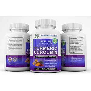 Cúrcuma con Curcumina y Azafrán BCM 95, Curcuminoides Activos, Suplemento Dietético, 120 Tabletas - Product Image 2