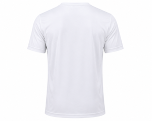 เสื้อยืดคอกลมแขนสั้นผ้าฝ้ายพรีเมียมทรงปกติ พิมพ์ลายแบบซับลิเมชั่น แห้งเร็ว สำหรับผู้ชายและผู้หญิง รับผลิตแบบ OEM ODM แบรนด์ส่วนตัว ขายส่ง - Product Image 5