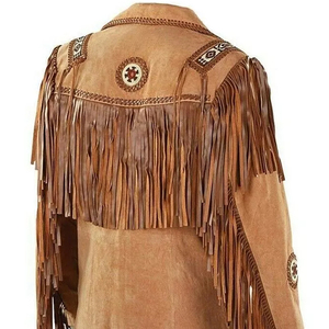 Hot Selling <b>Men</b> <b>Suede</b> Cowboy Leather Winter <b>Jacket</b> High Quality Customized Logo Size Wholesale Fashion <b>Jackets</b> From Pakistan - Product Image 5