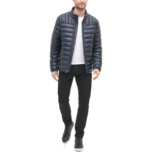 <b>Men</b>’s Winter Puffer Jacket Leather Look <b>Hooded</b> <b>Coat</b> <b>Fur</b> Trim Warm Quilted Jacket Casual Outdoor Fashion OEM Private Label - Product Image 2