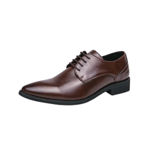 Zapatos Formales de Cuero para Hombre, Diseño Monk Derby con Cordones y Punta Redonda, para Pedidos al por Mayor - Product Image 4