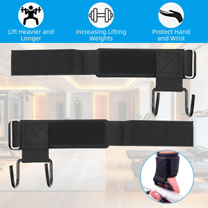 ตะขอเกี่ยวแบบ Comfort Fit สำหรับดึงข้อ, เดดลิฟท์ และออกกำลังกายหลัง พร้อมที่รัดข้อมือ ราคาถูก รับสั่งทำพิเศษ - Product Image 4