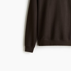 เสื้อสเวตเชิ้ตผู้ชายผ้าฝ้ายฟลีซเนื้อนุ่ม 100% แบบเรียบ สวมใส่สบาย แขนยาว เหมาะสำหรับฤดูหนาว คอวี ทรงพอดีตัว ระบายอากาศได้ดี - Product Image 6