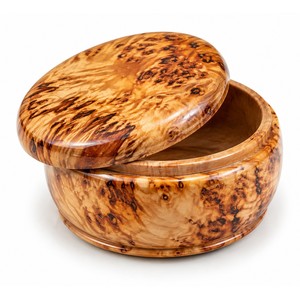 Caja de Madera Tallada a Mano de Abedul de Karelia para Joyas - Venta al por Mayor - Product Image 1