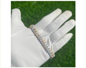 Trendy Fine Hip Hop 12.5MM Moissanite Diamond Iced 925 <b>Silver</b> Personalized Men's Miami Cuban Chain Link <b>Bracelet</b> Engagement Gift - Product Image 4