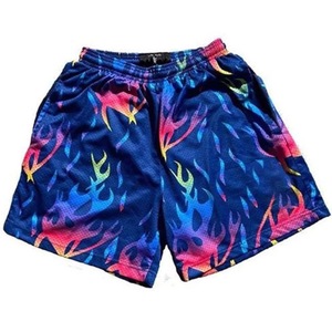 Shorts en maille respirants pour hommes, confortables, avec ceinture élastique, shorts de baseball, impression par sublimation, shorts pour hommes, meilleur style streetwear - Product Image 2