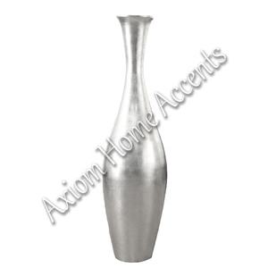 Axiom Home Accents Jarrón de metal de aluminio hecho a mano Jarrón de piso de esmalte transparente con diseño moderno para una decoración única del hogar - Product Image 6