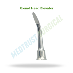 Instrument dentaire vétérinaire à tête ronde de 7 pouces pour l'élévation des dents équines - Product Image 2