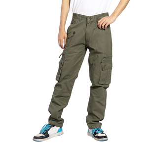 Pantalon Cargo Décontracté à Jambes Droites pour l'Extérieur, Vente en Gros OEM, Faible MOQ, Taille US, Durable, en Polyester et Coton, Tendance, 6 Poches - Product Image 3