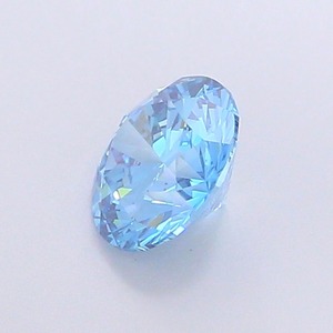 Diamant CVD de laboratoire taille ronde, 1,11 carat, couleur bleu vif fantaisie, clarté VS1, polissage excellent, pierre brute de qualité supérieure pour bague - Product Image 3