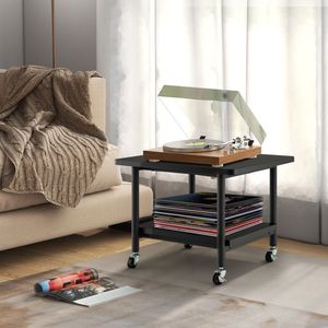 Office Furniture Under Desk <b>Printer</b> <b>Stand</b> with 4 Wheels and Locking Mechanism - Product Image 2