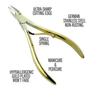 Coupes-ongles et ciseaux à cuticules pour bébé, en acier inoxydable courbé, pour manucure et pédicure, éliminateur de peaux mortes – Vente chaude - Product Image 6