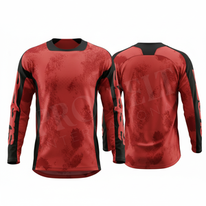 Jersey de Motocross Personalizado de Manga Larga, Transpirable, de Secado Rápido, Ligero, con Estampado Digital, para Carreras Todoterreno - Product Image 6