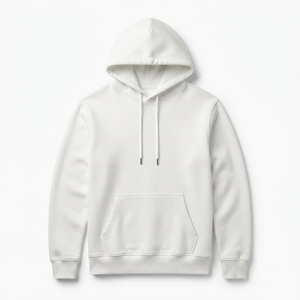 เสื้อฮู้ดดี้ผ้าฟลีซแบบสวมหัว ทรงหลวม มีเชือกผูก ปรับแต่งได้ สไตล์ลำลองสำหรับผู้ชาย มีซิป - Product Image 5