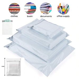 Bolsa de Correo Impermeable de Polipropileno de 810 Pulgadas con Sello Adhesivo |   Empaque a Prueba de Manipulación |   Blanco |   Paquete de 500 - Product Image 4