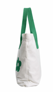 Sac fourre-tout pliable en toile de coton recyclé, imprimé avec logo personnalisé, écologique, à fermeture épaule, très vendu - Product Image 3