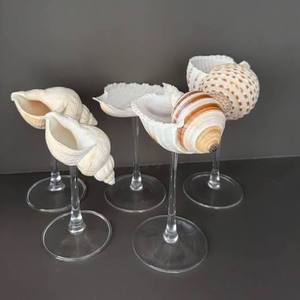 Verre à vin en mosaïque de coquillages naturelles faites à la main, articles de bar pour mariage en bord de mer, exportateur et fabricant en gros du Vietnam - Product Image 6