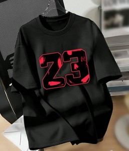 Camiseta Personalizada para Hombre, 100% Algodón Jersey, Cuello Redondo, Manga Corta, Corte Regular, Logotipo Frontal Serigrafiado, Anti-Encogimiento - Product Image 3