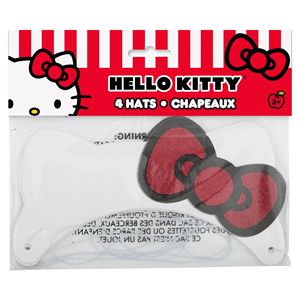 4 conteggi ciao gattino e amici fasce di carta glitterata a forma di fiocco - Product Image 2