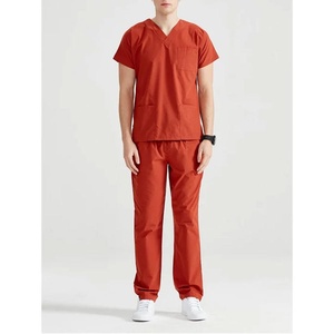 wholesale Custom Medical Scrub <b>Sets</b> for Men and Women V Neck Short Sleeve Nurse Uniforms with Jogger Pants Hospital <b>Doctor</b> Suit - Product Image 5