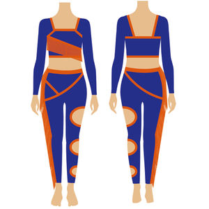 Uniformes de majorette de sublimación para mujer, sexys, de alta calidad, para práctica de baile, manga larga, tallas grandes. - Product Image 4