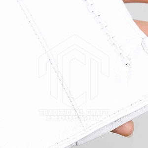 White <b>Leather</b> <b>Gloves</b> <b>for</b> Men <b>Women</b> Full Finger Soft <b>Leather</b> Long Cuff Hand Stitched Fashion Dress <b>Gloves</b> Custom OEM - Product Image 5