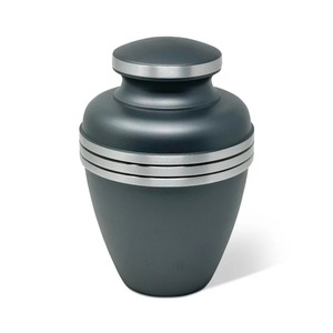 URNA FUNERARIA DE METAL GRIS CENIZA, Color Gris Plata - Product Image 1