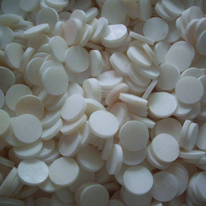 Bouton vierge en nacre naturelle blanche de rivière - Product Image 1