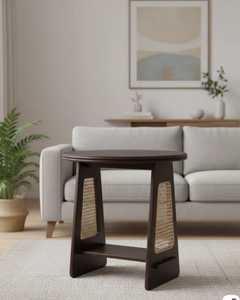 Mesa de Centro Funcional de Madera con Gran Superficie y Estante, Muebles Hechos a Mano para Salas de Estar Familiares - Product Image 3