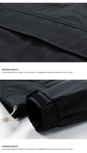 Wholesale Unisex Winter Eco-Friendly <b>Hooded</b> Collar <b>Soft</b> <b>Shell</b> <b>Jackets</b> Lightweight Waterproof Breathable Windproof Zipper Closure - Product Image 4