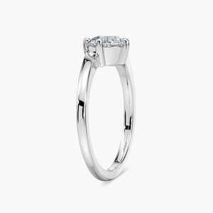 Anillo de banda único con diamante de corte redondo de moissanita brillante para mujer, plata 925 original, para regalo de promesa nupcial para amantes - Product Image 5