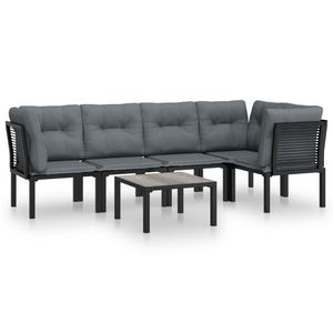 Ensemble de salon de jardin noir et gris - Product Image 2