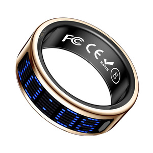 Anillo Inteligente de Acero con Pantalla, Recordatorio de Llamadas, Cargador Inalámbrico IP68, Monitor de Salud y Ejercicio, Control por Aplicación, para Hombres y Mujeres Musulmanes - Product Image 4