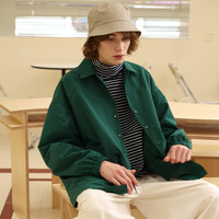 Veste Coach Homme Vert Printemps Légère Respirante Coupe Décontractée Design Minimaliste Boutons Pression Confort Quotidien
