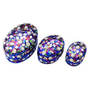 High Quality Indian Souvenir Trinket <b>Box</b> Handmade Customized Metal 3 Pcs SetJewelry <b>Storage</b> for Wedding Guest Gifts - Product Image 4