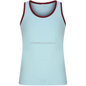 Camisetas de Tirantes de Algodón Transpirable de Secado Rápido para Hombres y Niños, Color Negro y Blanco, para Gimnasio, con Decoración Estampada, Venta al por Mayor - Product Image 3