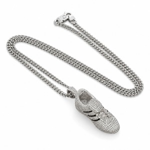 Factory Wholesale 18K Solid Gold Lab Grown Diamond Shoe Pendant Necklace Iced Out Hip Hop Jewelry for Men - Product Image 6