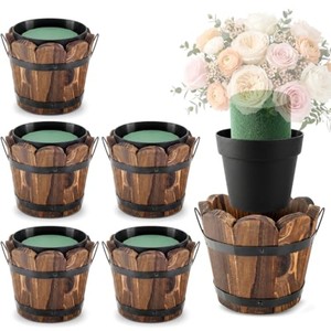 Vases et pots à fleurs en teck, fabrication sur mesure, vente en gros |   Aqdus Saleem Inde - Product Image 2