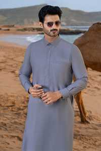 Túnicas Islámicas para Hombre, Ropa Tradicional Musulmana, Jubba Thobe para Hombre, Color Sólido, Venta Caliente, MOQ Bajo - Product Image 3