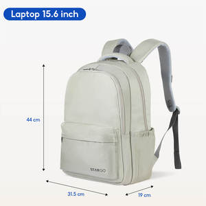 Sac à dos pour ordinateur portable SAKOS en polyester, design personnalisé, poignée souple, antivol, antichoc, étanche, port USB, fermeture éclair, idéal pour les voyages - Product Image 3