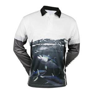 เสื้อแขนยาวผ้าฝ้าย 100% พิมพ์ลายผลไม้ ระบายอากาศ แห้งเร็ว คุณภาพสูง ป้องกันรังสียูวี UPF50  ต้านเชื้อแบคทีเรีย ด้วยเทคนิคการพิมพ์แบบ Heat-Transfer  ปรับแต่งได้ - Product Image 1