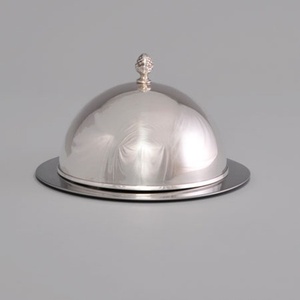 Plateau en acier inoxydable avec couvercle, vaisselle et assiettes multifonctions de luxe pour mariage, fête, hôtel, banquet, plats à réchaud pour buffet - Product Image 4