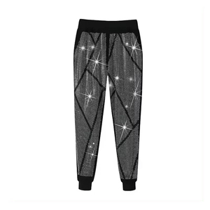 New Arrival Hot Sale Men Rhinestone Tracksuits Wholesale Custom Design Solid Printed Casual 100% Cotton - Product Image 5