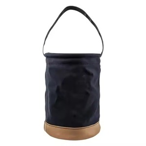 Canvas Cylindrical Heavy Duty Waterproof Power Tool Bag Hard Bottom Toilet Bucket Electrician High-Altitude Worker Hanging Bag - Product Image 5