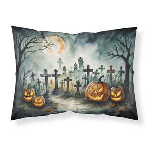 Cimetière Spooky Halloween Standard taie d'oreiller léger Super doux facile d'entretien décoratif oeuvre coussin cas - Product Image 1