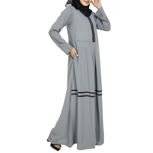 Abayas para Mujer al por Mayor, Logotipo Personalizado, Alta Calidad, Secado Rápido, Transpirables, Ligeras, Mangas Largas, Servicios OEM, Sólidas, Invierno, Primavera - Product Image 4