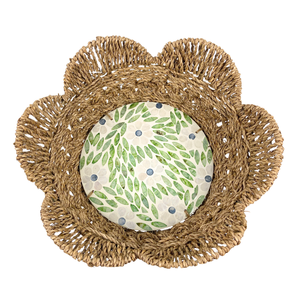 Panier de fruits tissé en MDF léger fait à la main, motif de fleurs, bol décoratif pour table à manger, décor à la maison, fête - Product Image 4