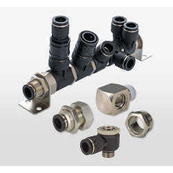 Piezas neumáticas del bloque principal PISCO MHS14 (colector de aire) - Product Image 1